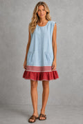 Hazel™ Ruffle Hem Tunic Dress — studio_front — Sofia [c6994628-03fd-405e-960a-51aa6e9be744]