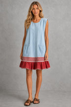 Hazel™ Ruffle Hem Tunic Dress — studio_front — Sofia [c6994628-03fd-405e-960a-51aa6e9be744]