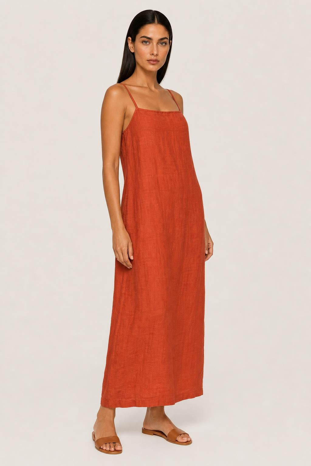 Lucia Square-Neck Cotton Resort Maxi Dress — studio_three_quarter — Helena [ac45e3be-ac85-4e35-9b0c-089a7b867ae5]