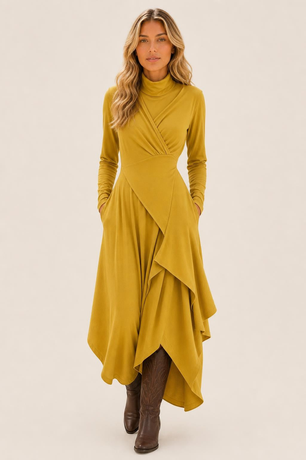 Zaria Draped Cotton-Blend Maxi Dress — studio_front — Sofia [1029f9d0-555a-4d31-9560-52677d60cb3e]