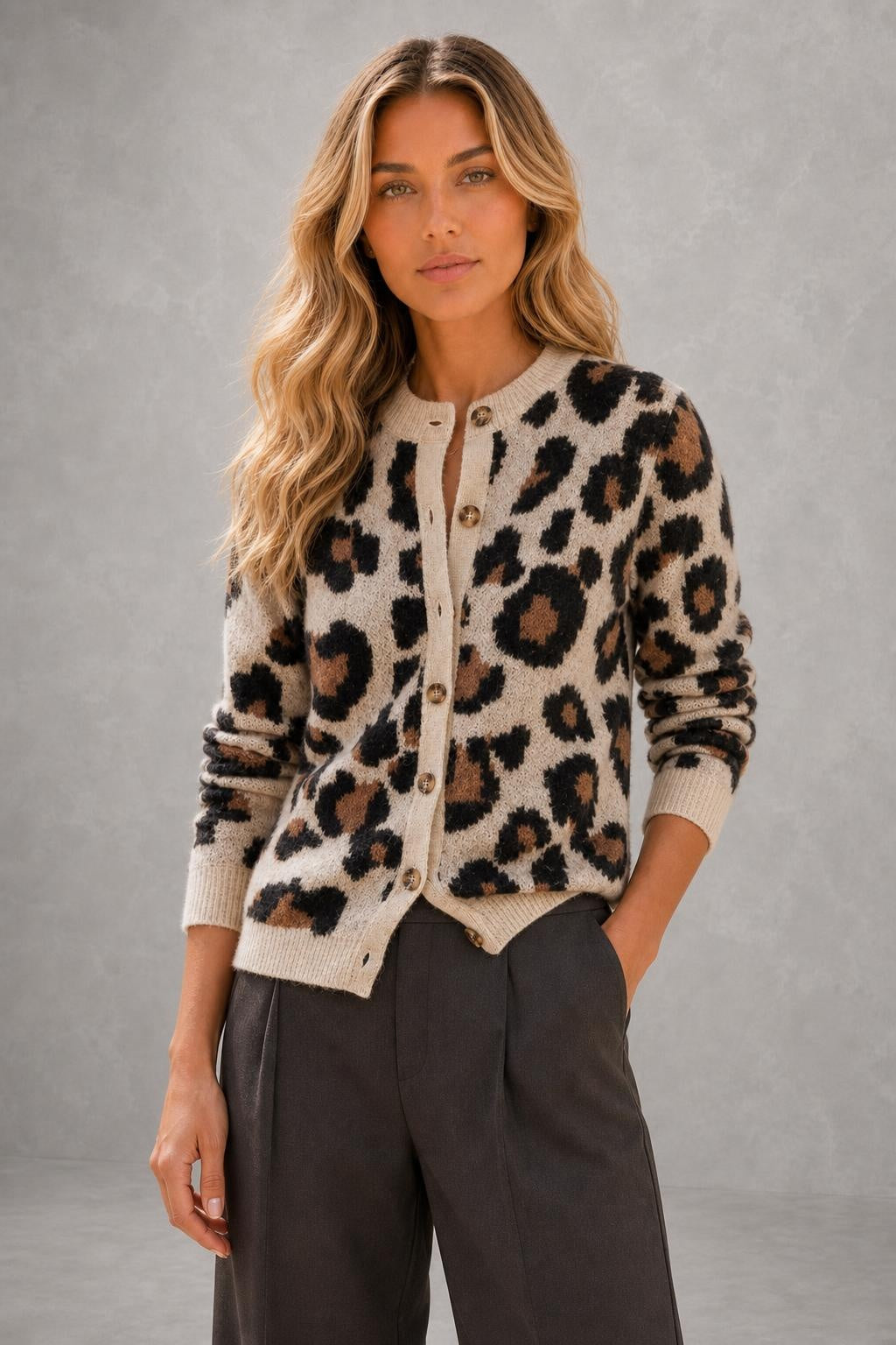 Chloe Leopard Striped Top — studio_front — Sofia [13bf5d67-1258-440e-b699-68a91a0a0844]