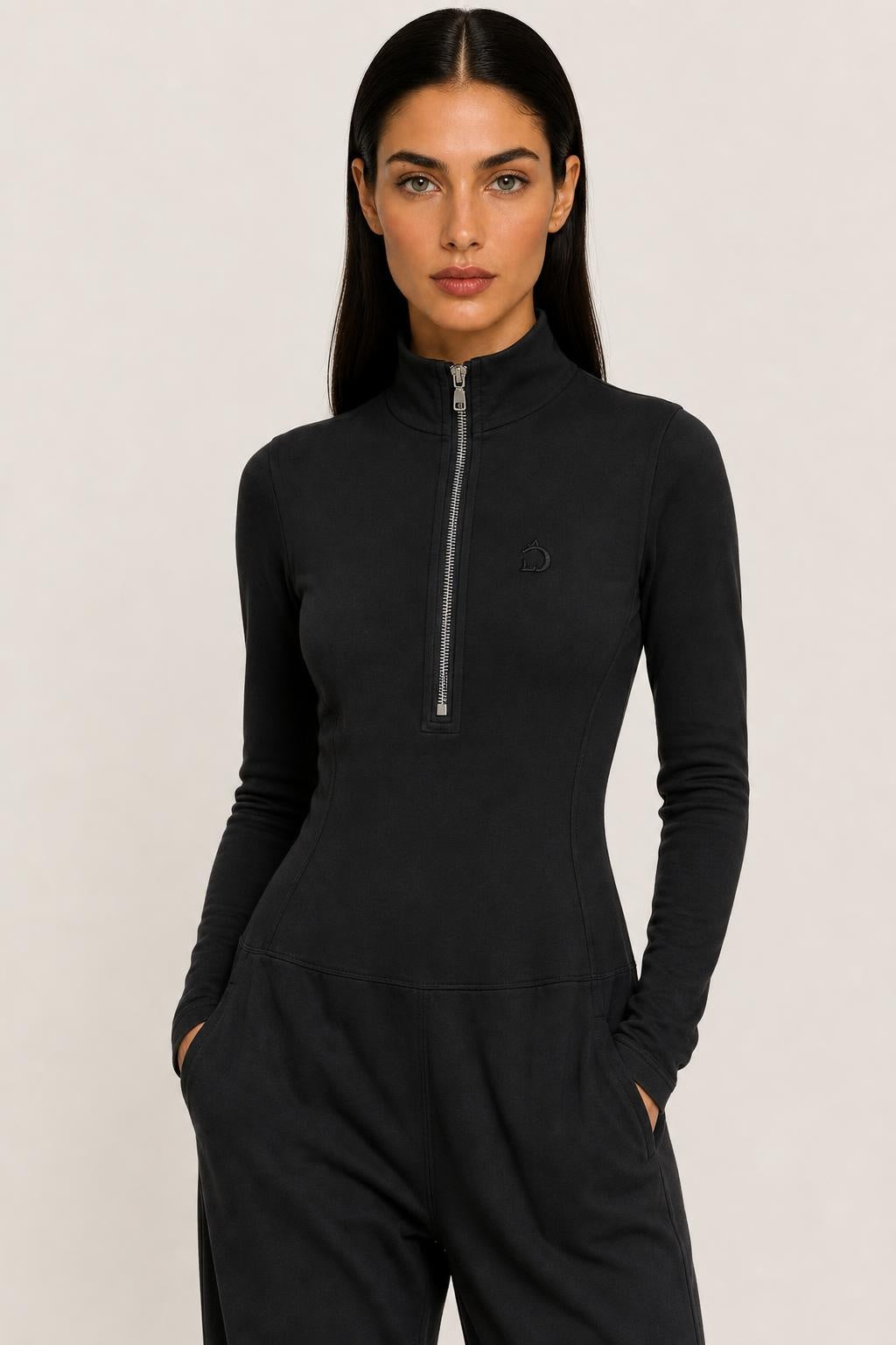 Avery Zip-Neck Cotton-Blend Maxi Dress — studio_closeup — Helena [f9d5c748-414f-4c18-94e1-125b7b7af29a]