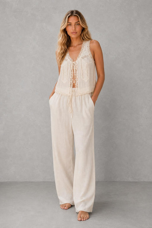 Alouette Lace Two-Piece Set — studio_front — Sofia [fe414a45-92d3-4883-93ea-849a4061ff3b]