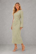 Zara - One-Shoulder Maxi Jurk met elegante pasvorm — studio_three_quarter — Sofia [8d986d8f-9723-4c87-83a0-57de68e5e54d]