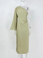 Zara One-Shoulder Maxi Dress