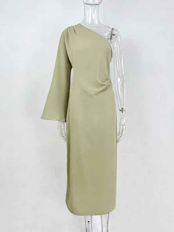 Zara One-Shoulder Maxi Dress