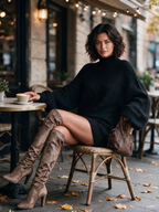 Bronte Vintage-Inspired Knit Mini Dress