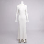Ester | Draped-Back Long-Sleeve Maxi Dress