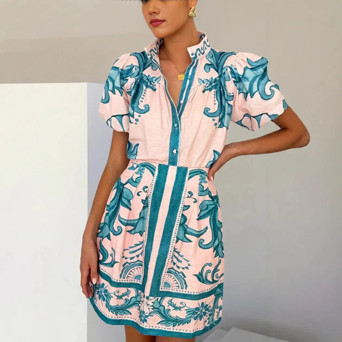 Kelsey Floral Two-Piece Dress Set