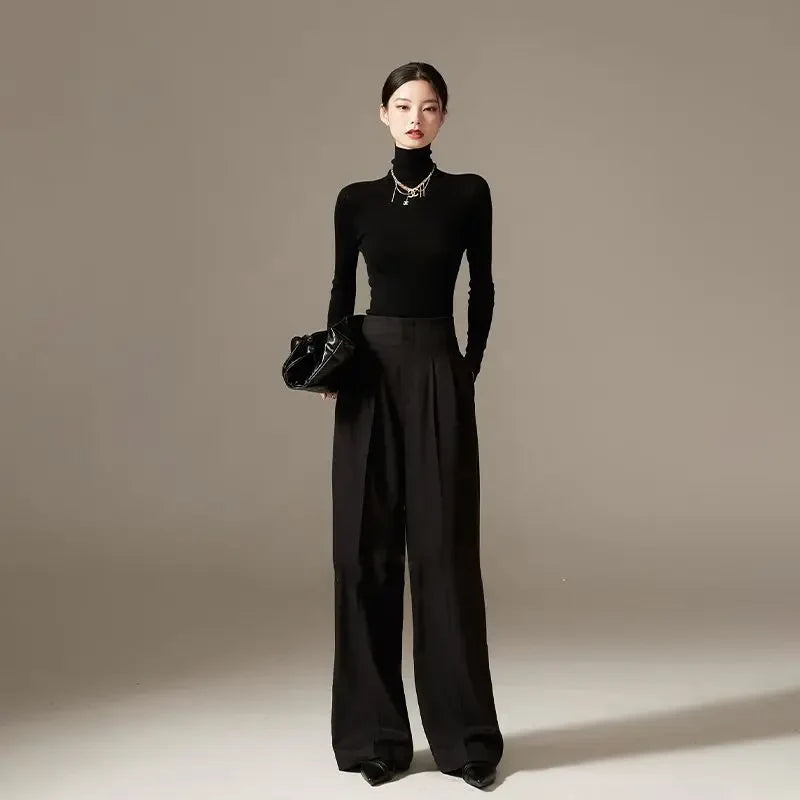 Firenze Draped Wide-Leg Trousers