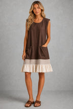 Hazel™ Ruffle Hem Tunic Dress — studio_front — Sofia [80df2df4-bb92-4f75-b1fc-c7fbc3e256be]