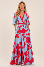 Olivia Cotton A-Line Midi Dress — studio_front — Sofia [39b3629d-1ed1-4cdf-8269-14051bfa529f]