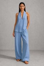 Zoe | Sleeveless Top and Wide Pants — studio_front — Helena [f7399628-f3b8-4c8e-b58e-fed809f118d1]