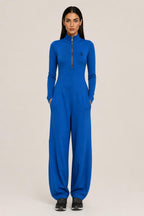 Avery Zip-Neck Cotton-Blend Maxi Dress — studio_front — Helena [ca685fd4-0c05-4293-8254-ad7aa4060c60]