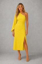 Zara - One-Shoulder Maxi Jurk met elegante pasvorm — studio_front — Sofia [3a0eb2a4-9f2e-4449-a124-90ed81e0834b]