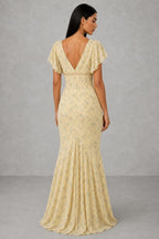 Flush | Floral V-Neck Tie Front Maxi Dress — studio_back — Helena [78ac6512-e1a5-4d8e-b602-62b50bb94611]