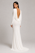 Ester | Draped-Back Long-Sleeve Maxi Dress