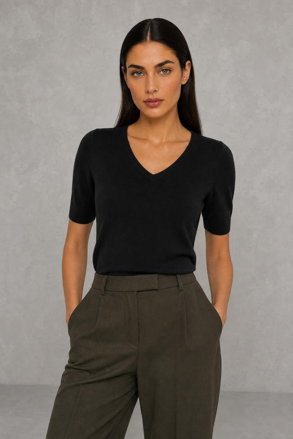 Elysian V-Neck Knit Top — studio_front — Helena [c58fb72e-e278-4dce-80c4-1d82845c6820]