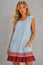 Hazel™ Ruffle Hem Tunic Dress — studio_closeup — Sofia [7c9b0641-9126-4460-bf28-dd1910396897]