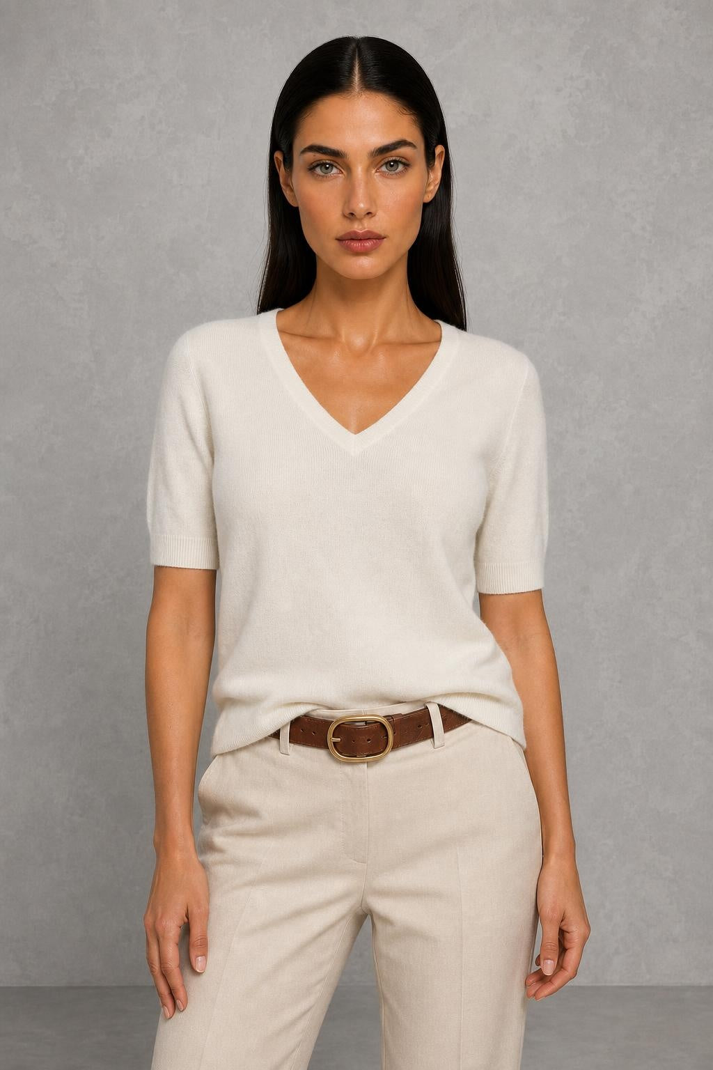 Elysian V-Neck Knit Top — studio_front — Helena [51bf1586-8d03-4575-8907-637b65a70049]